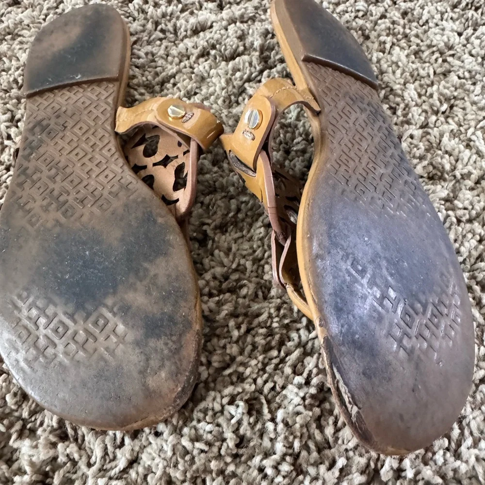 Tory Burch Tan Miller Sandals - Picture 3 of 7